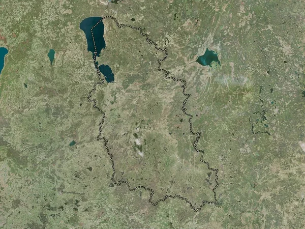 Pskov Region Russia High Resolution Satellite Map — Zdjęcie stockowe