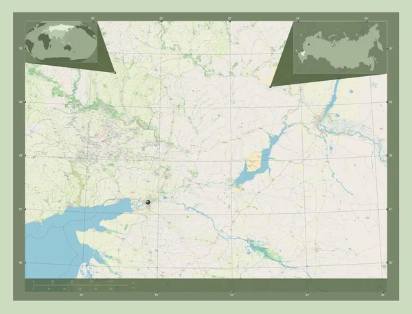 Rostov Region Russia Open Street Map Corner Auxiliary Location Maps — Photo