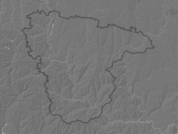 Voronezh Region Russia Bilevel Elevation Map Lakes Rivers — Φωτογραφία Αρχείου