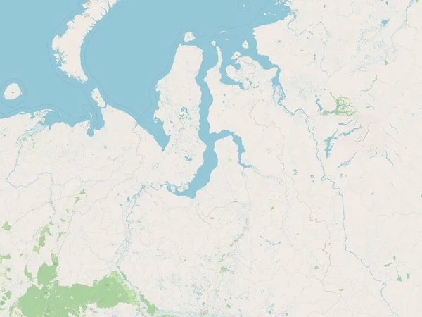 Yamal Nenets Autonomous Province Russia Open Street Map — Foto de Stock