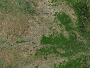 Arad, county of Romania. High resolution satellite map