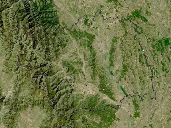 Bacau County Romania Low Resolution Satellite Map — Stockfoto