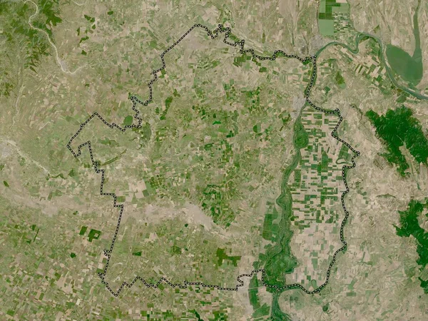 Braila County Romania Low Resolution Satellite Map — Stock Photo, Image