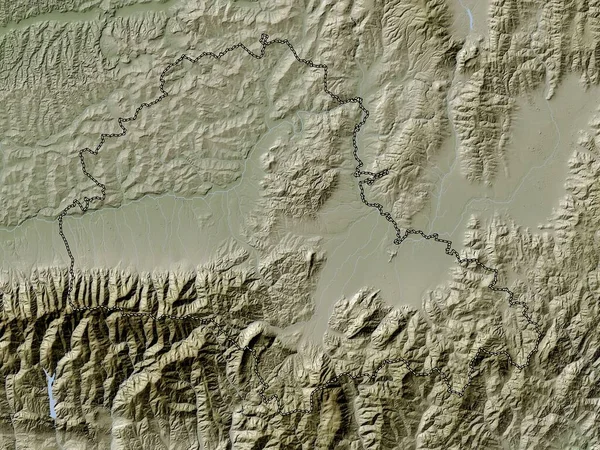 Brasov County Romania Elevation Map Colored Wiki Style Lakes Rivers — Foto Stock