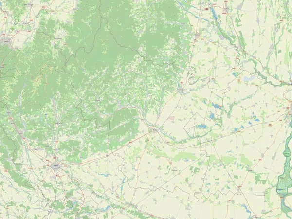 Buzau County Romania Open Street Map — Stock Photo, Image