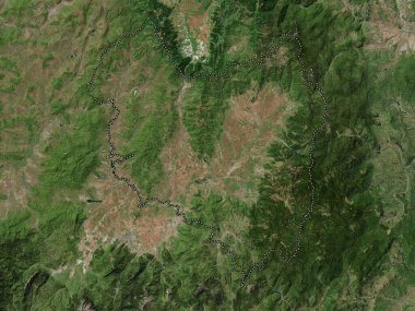 Covasna, county of Romania. High resolution satellite map