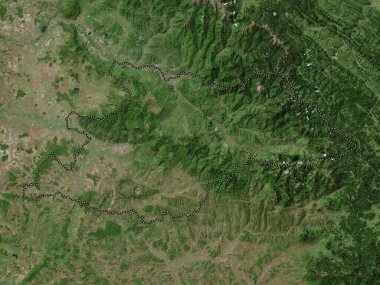 Maramures, county of Romania. High resolution satellite map