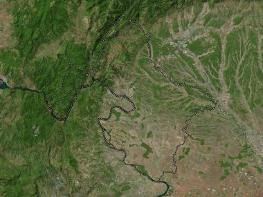 Mehedinti, county of Romania. High resolution satellite map