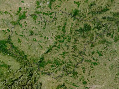 Salaj, county of Romania. Low resolution satellite map