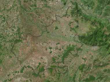 Satu Mare, county of Romania. High resolution satellite map
