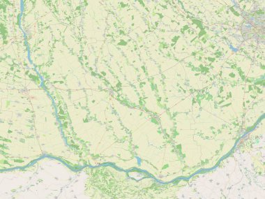 Teleorman, county of Romania. Open Street Map