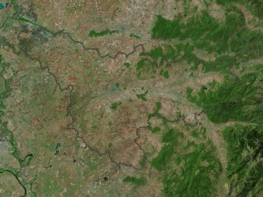 Timis, county of Romania. High resolution satellite map