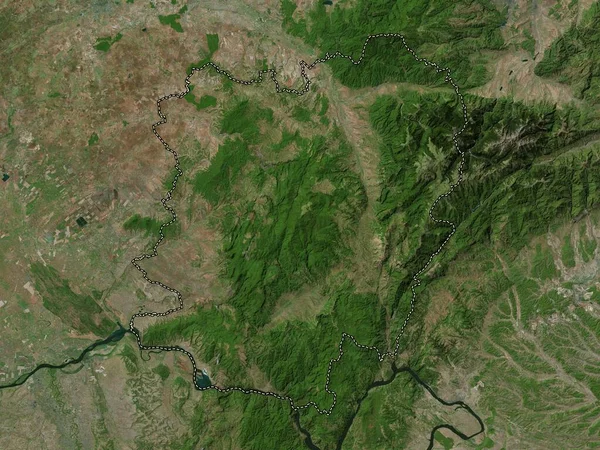 Caras Severin County Romania High Resolution Satellite Map — Stock Photo, Image