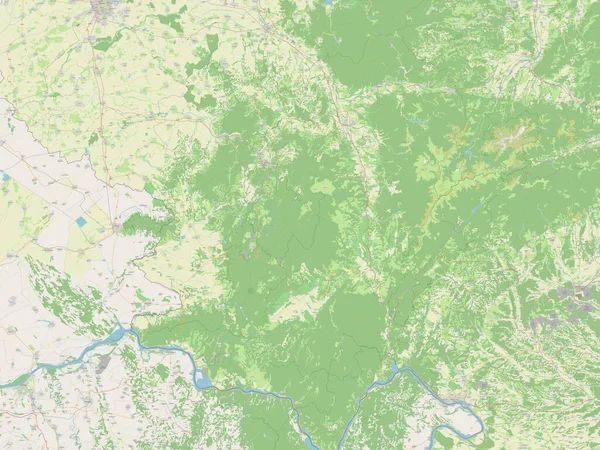 Caras Severin County Romania Open Street Map — Stockfoto