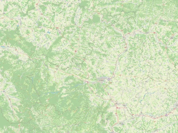 Cluj County Romania Open Street Map — Stock Photo, Image