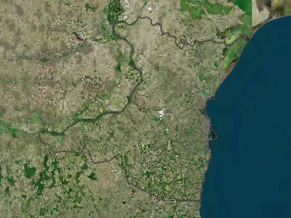 Constanta County Romania High Resolution Satellite Map — Foto Stock