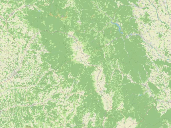Harghita County Romania Open Street Map — Stockfoto