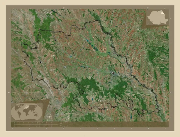 Ясси Графство Румунія Супутникова Карта Високої Роздільної Здатності Розташування Великих — стокове фото