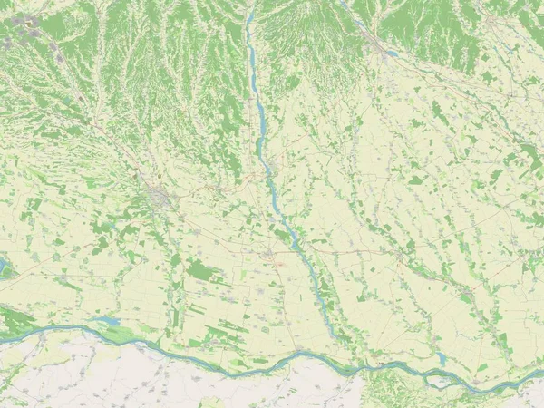 Olt County Romania Open Street Map — Stockfoto