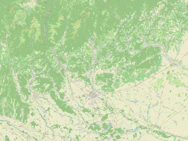 Prahova County Romania Open Street Map — Φωτογραφία Αρχείου