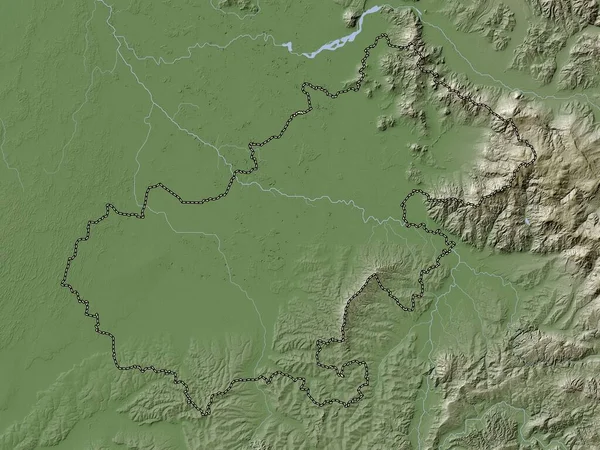 Satu Mare County Romania Elevation Map Colored Wiki Style Lakes — Fotografia de Stock