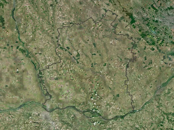 Teleorman County Romania High Resolution Satellite Map — Φωτογραφία Αρχείου