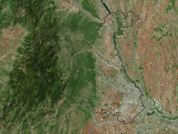 Vrancea County Romania High Resolution Satellite Map — ストック写真