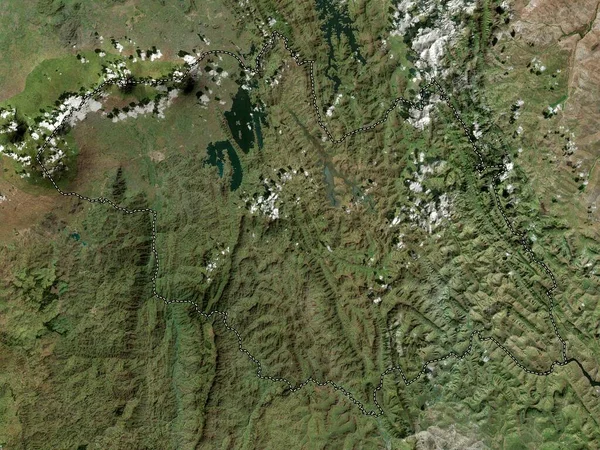 Amajyaruguru Province Rwanda High Resolution Satellite Map — Stok fotoğraf