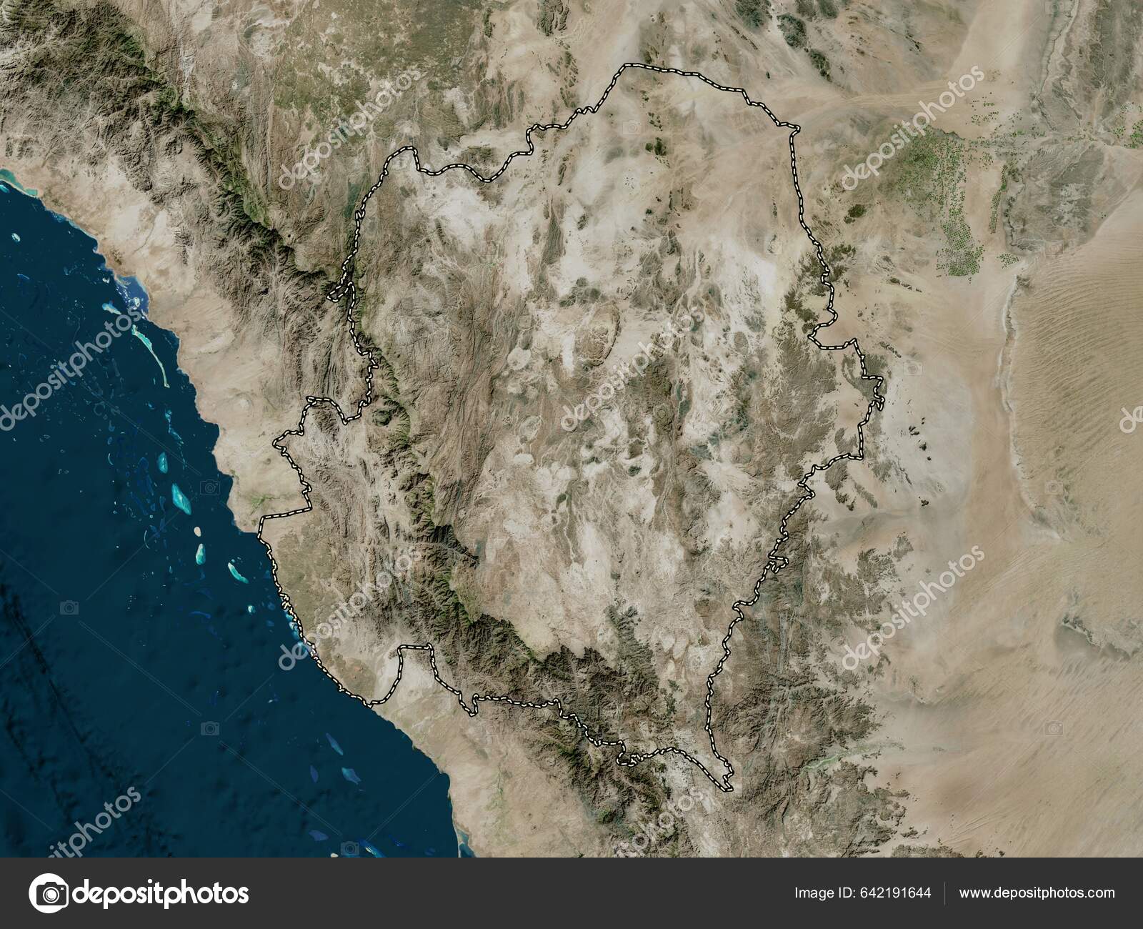 'Asir Region Saudi Arabia High Resolution Satellite Map