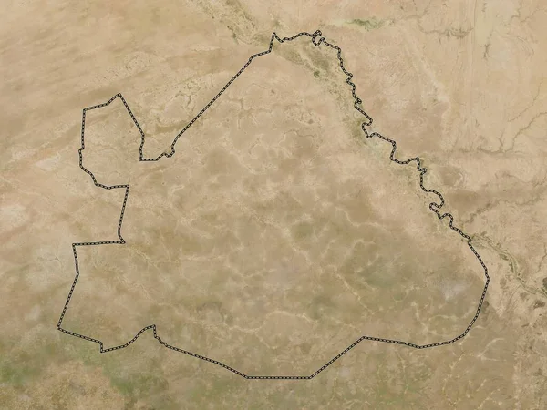 Matam Region Senegal Low Resolution Satellite Map — Stock Photo, Image