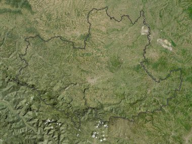 Kolubarski, district of Serbia. Low resolution satellite map