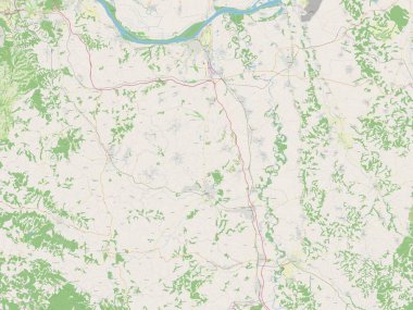 Podunavski, district of Serbia. Open Street Map