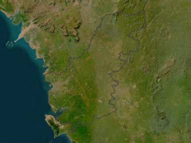 North West, province of Sierra Leone. Low resolution satellite map
