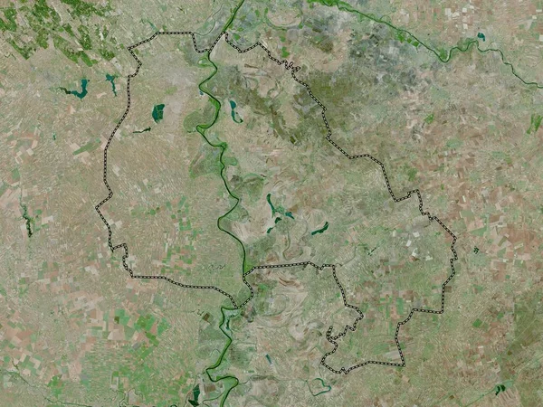 Severno Banatski District Serbia High Resolution Satellite Map — Stock Photo, Image