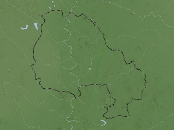 Severno Banatski District Serbia Elevation Map Colored Wiki Style Lakes — Stock Photo, Image