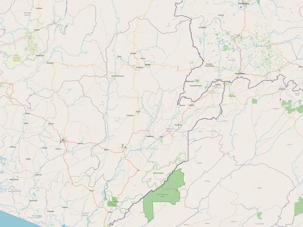 Este Provincia Sierra Leona Mapa Calle Abierto —  Fotos de Stock