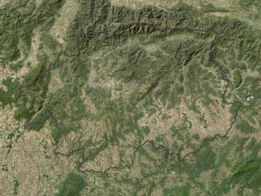 Banskobystricky, region of Slovakia. Low resolution satellite map
