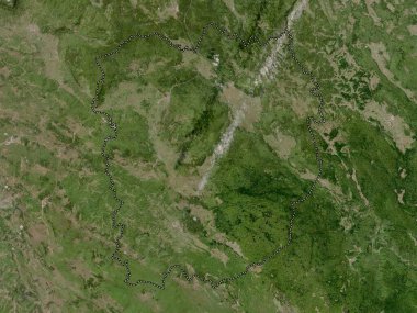 Notranjsko-kraska, statistical region of Slovenia. High resolution satellite map