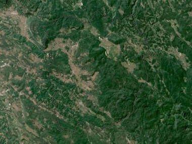 Notranjsko-kraska, statistical region of Slovenia. Low resolution satellite map