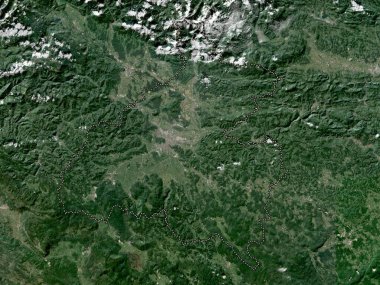 Osrednjeslovenska, statistical region of Slovenia. Low resolution satellite map