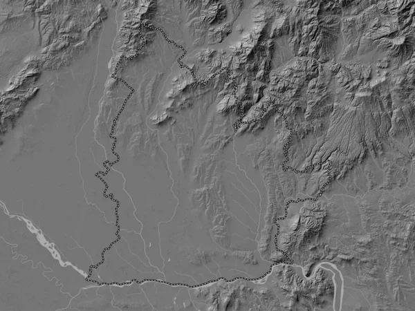 Nitriansky Region Slovakia Bilevel Elevation Map Lakes Rivers — Stok fotoğraf