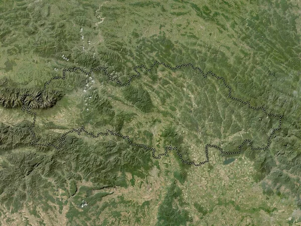 Presovsky Region Slovakia Low Resolution Satellite Map — Stock Photo, Image