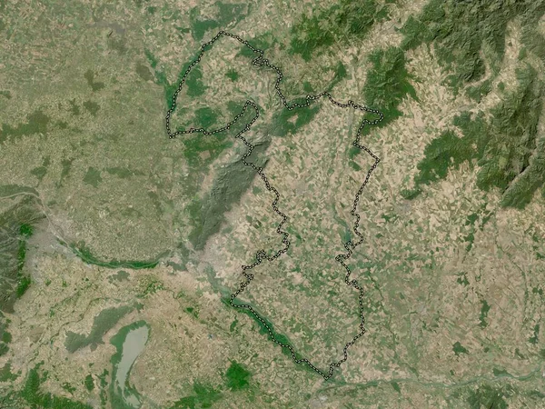 Trnavsky Region Slovakia Low Resolution Satellite Map — Zdjęcie stockowe