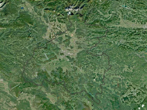 Osrednjeslovenska Statistical Region Slovenia High Resolution Satellite Map — Stock Photo, Image