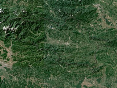 Savinjska, statistical region of Slovenia. Low resolution satellite map