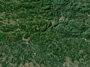 Zasavska, statistical region of Slovenia. Low resolution satellite map