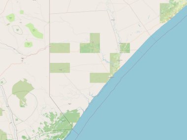 Jubbada Hoose, region of Somalia. Open Street Map