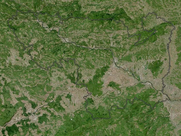 Spodnjeposavska Statistical Region Slovenia High Resolution Satellite Map — Stock Photo, Image