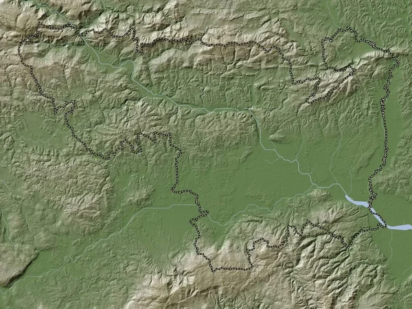 Spodnjeposavska Statistical Region Slovenia Elevation Map Colored Wiki Style Lakes — Stock Photo, Image
