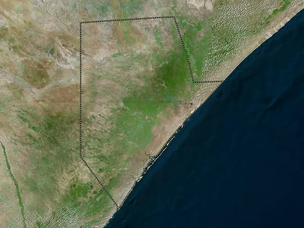 stock image Jubbada Hoose, region of Somalia. High resolution satellite map